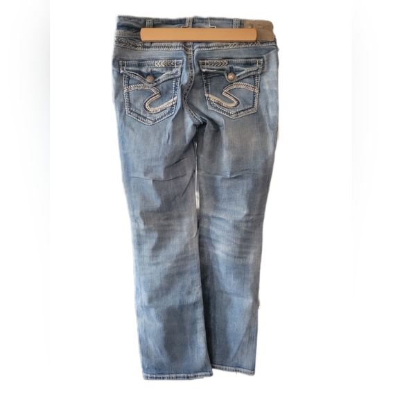 Suki Mid Slim Silver Jeans - Picture 2 of 5